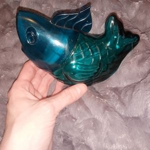 VTG Avon 70's Sonnet Emoliant Bath Pearls Fish Container